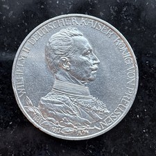Preussen 3 Mark 1913 Silber