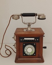 Altes Telefon Holztelefon Vom 1928 Zellweger A.-G. mit Wählscheibe