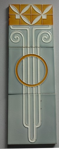 Jugendstil fliese - 3,