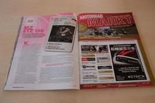 Motorrad 21/2011 MZ ETZ 150 mit 14PS in einer seltenen Vorstellung auf einer Sei