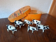 alte Spanschachtel mit Reifentiere - Kühe