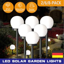 LED Solar Leuchten Gartenleuchte Beleuchtung Außen Kugel Lampen Solarleuchten