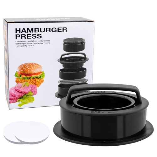 Hamburgerpresse set 1 - hamburgerpresse, 3-in-1