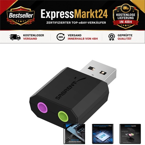 Sabrent usb externe soundkarte - sabrent,