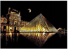 Rubbelbild Louvre Tuba 75x52cm