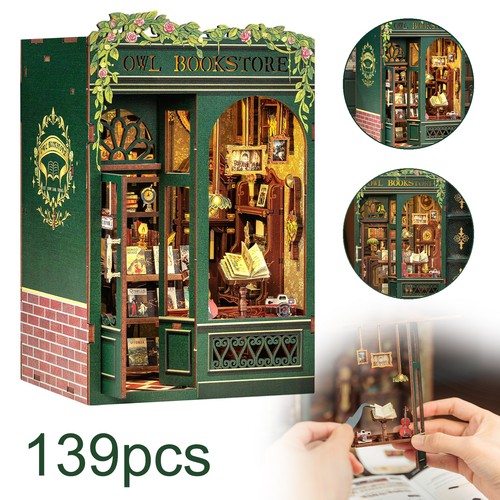 Book nook kit holzpuzzle - kit, diy