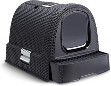 Katzentoilettenhaus geschlossenes Katzentablett abnehmbares Bodenfach einfache Reinigung