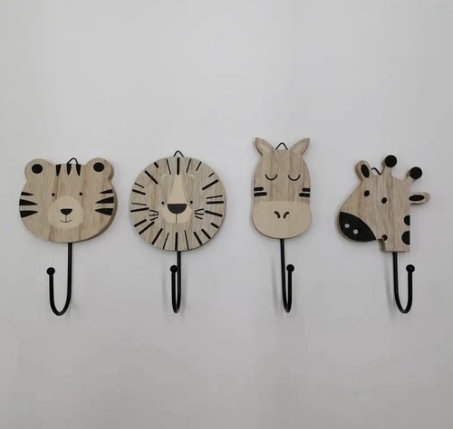 Holz tiere garderobe - tiere,
