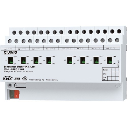 Jung knx schaltaktor fach - knx, 8-fach