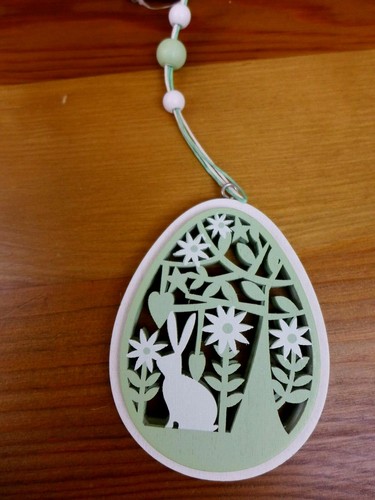 Holz deko hase ostern - deko,