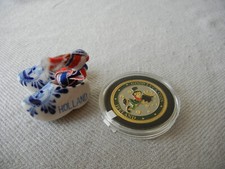 Holland Clogs,1 Paar,Poker Chip Dublin,mit Band zum Aufhängen,Windmühle,Souvenir
