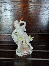 Dresden Porzellan Potschappel  Knabe mit Flöte handbemalt