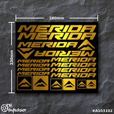 Merida Stickersatz Gold |