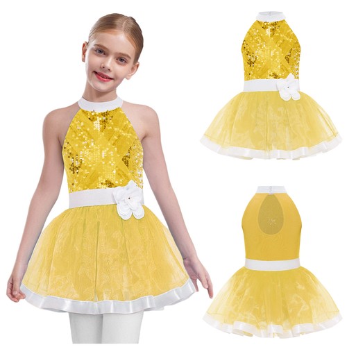 Mädchen glitzer tanzkleid - de,