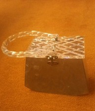 Vintage Handtasche Lucite Grau