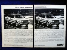 Fiat 131 Supermirafiori, originale Werbung aus 1979