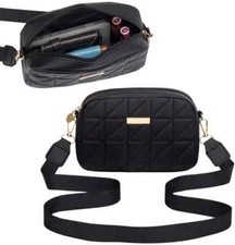 Schwarze Umhängetasche aus