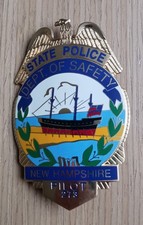 S/G26 Historisches US-Polizeiabzeichen - STATE POLICE NEW HAMPSHIRE -PILOT-