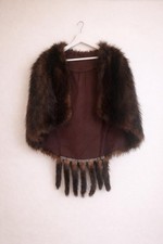 Edles Vintage Echtpelz Cape