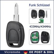 Funk Fernbedienung Schlüssel Rohling für Renault Twingo Clio Kangoo CHIP 7946