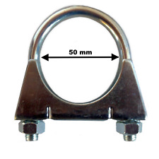 2 Stück M 10 x 50 mm Auspuffschelle Bügelschelle Rohrschelle Auspuff  25050w