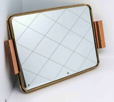 Spiegeltablett Vintage Nierentisch Kupfergriffe