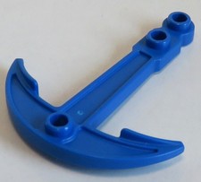 LEGO - Anker / Anchor mit 2 Ösen / Löcher, blau # 95354