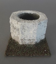 Brunnen  5 cm hoch Holzbrunnen Krippenzubehör Holz GR