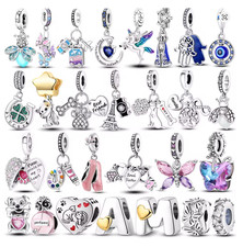 ? Charms Anhänger Herz Liebe Familie Damen Geschenk Armband 925 Sterling Silber