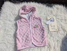 rosa Weste Minky Stoff