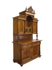 Buffetschrank Küchenschrank Aufsatzschrank Historismus Nussbaum B: 146 m -11213-
