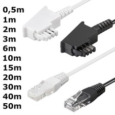 DSL Kabel für Fritz Easy Box Speedport VDSL Internet Modem Schwarz Weiß Router