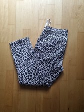 ♦NEU♦ Biba Stretch Hose Jeans schwarz / rosé  Gr. 40 leoprint