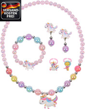 6 Stück Einhorn Schmuckset