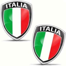 2x 3D Gel Aufkleber Italien