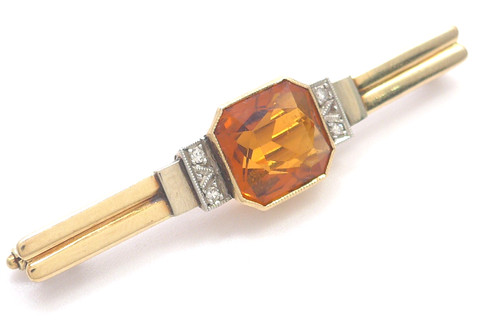 Brosche 585 gold - gold, 14