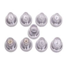 9x Kunststoffspitzen, Zubehör Ersatzkopf für Wasser Sauerstoff Jet Peel 6 in 1