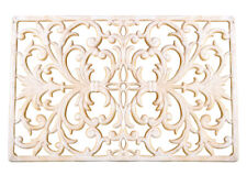 Fussmatte Gusseisen Türmatte Weiss Fußabtreter Landhaus Eisenmatte Metallmatte