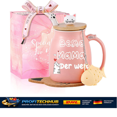 Katzenbecher mama geschenk - katzenbecher,