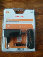 Hama Mini USB Ladegerät Universal für Navi 1,4m Kabel 5V Schwarz Reiseladegerät