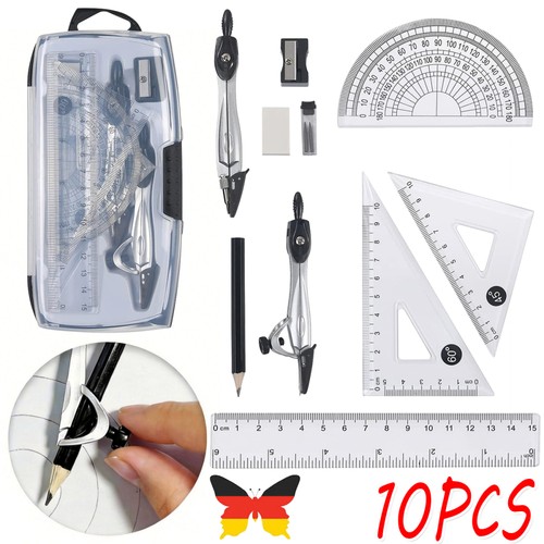 10tlg geometrie lineal set - 10tlg.,