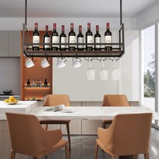 Weinregal mit Glashalterung