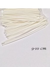 25 Kerzendochte, Docht 9-10cm gewachst o.Fuß. Kerzen selbst gestalten Baumwolle