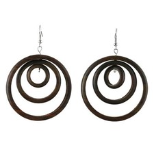 Ohrringe aus Holz Hänger