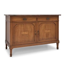 ANTIK! Kommode restauriert Mahagoni Jugendstil Marmor Sideboard Schrank