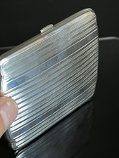Antike Jugendstil  Tabatiere Zigaretten Box Etui in 800er Silber fein ziseliert