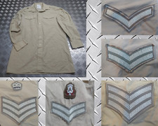 FAD Hemd Langarm British Fawn farbige Uniform mit verschiedenen Abzeichen