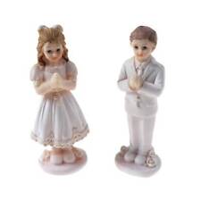 Kommunionskind Kommunion Mädchen o Junge 10cm weiß Figur Polyresin Torte Deko 