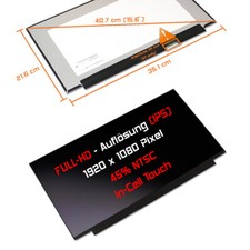 15,6" LED Touch-Display matt