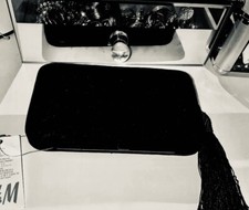 H&M Samt-Abend-Tasche Clutch